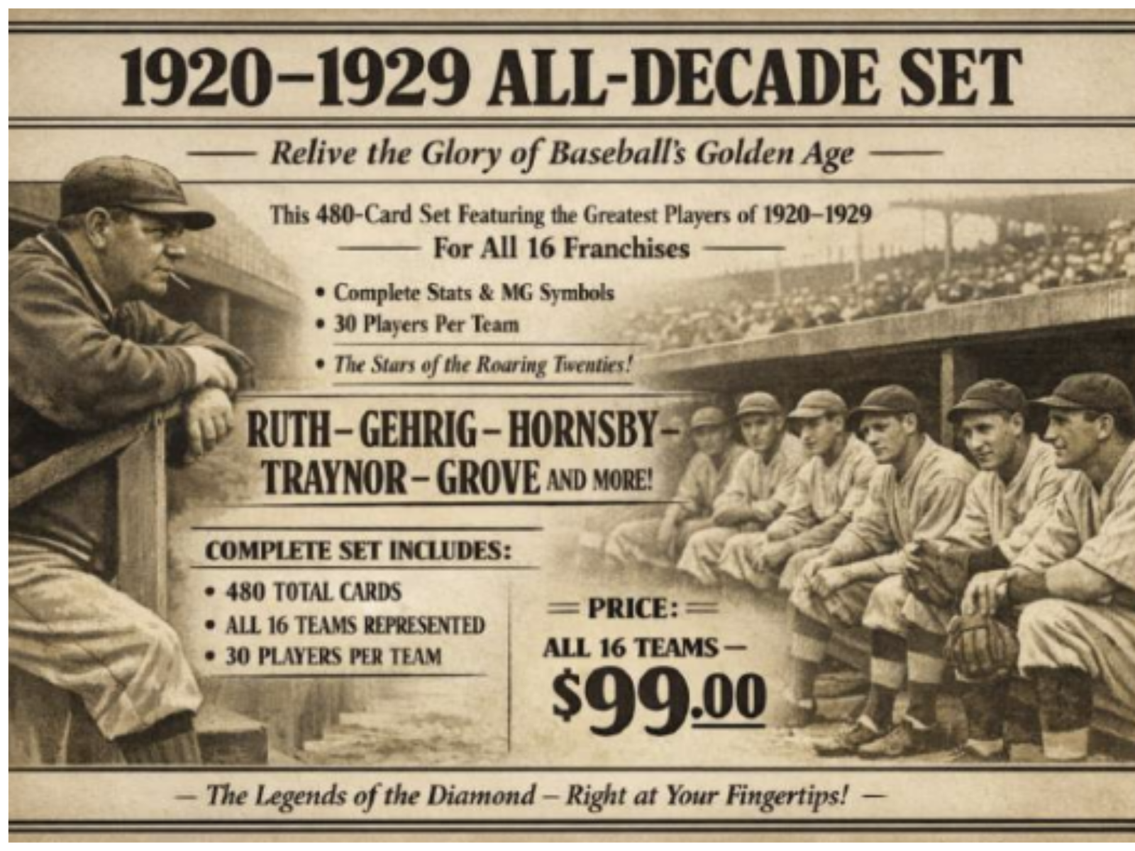 1920-1929 All-Decade Set