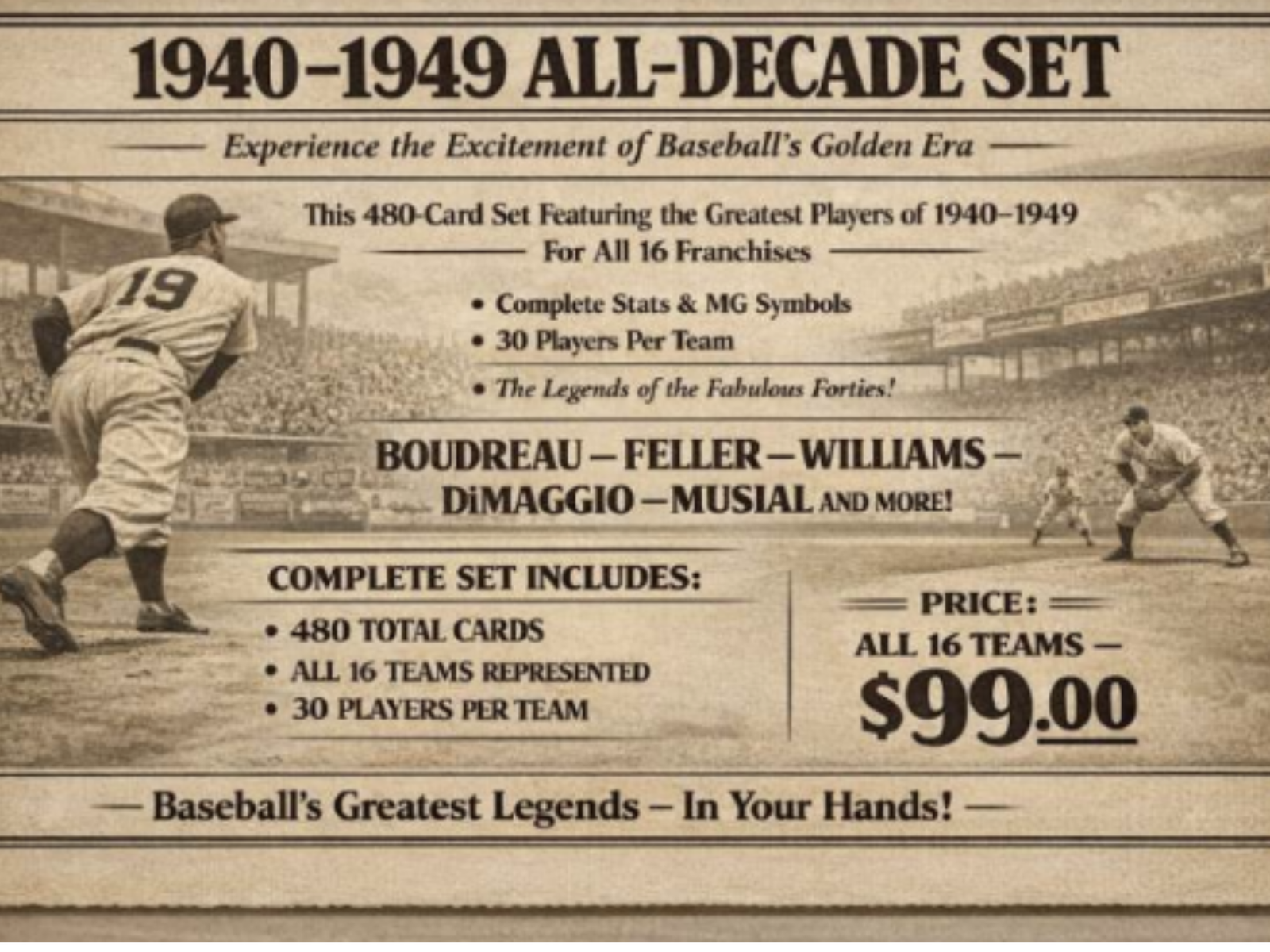 1940-1949 All-Decade Set