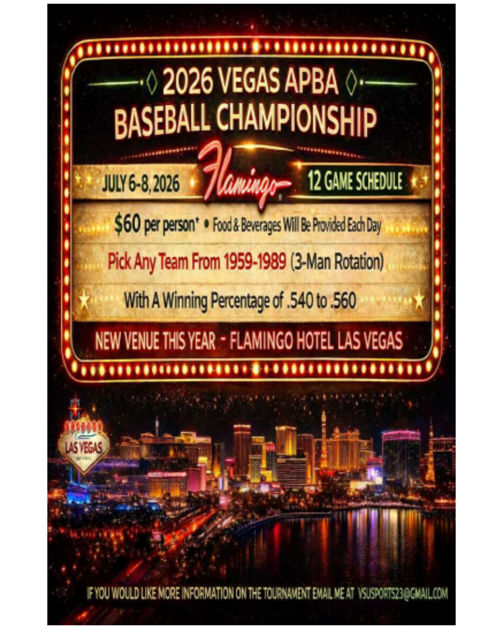 2026 Vegas APBA Baseball Championship
