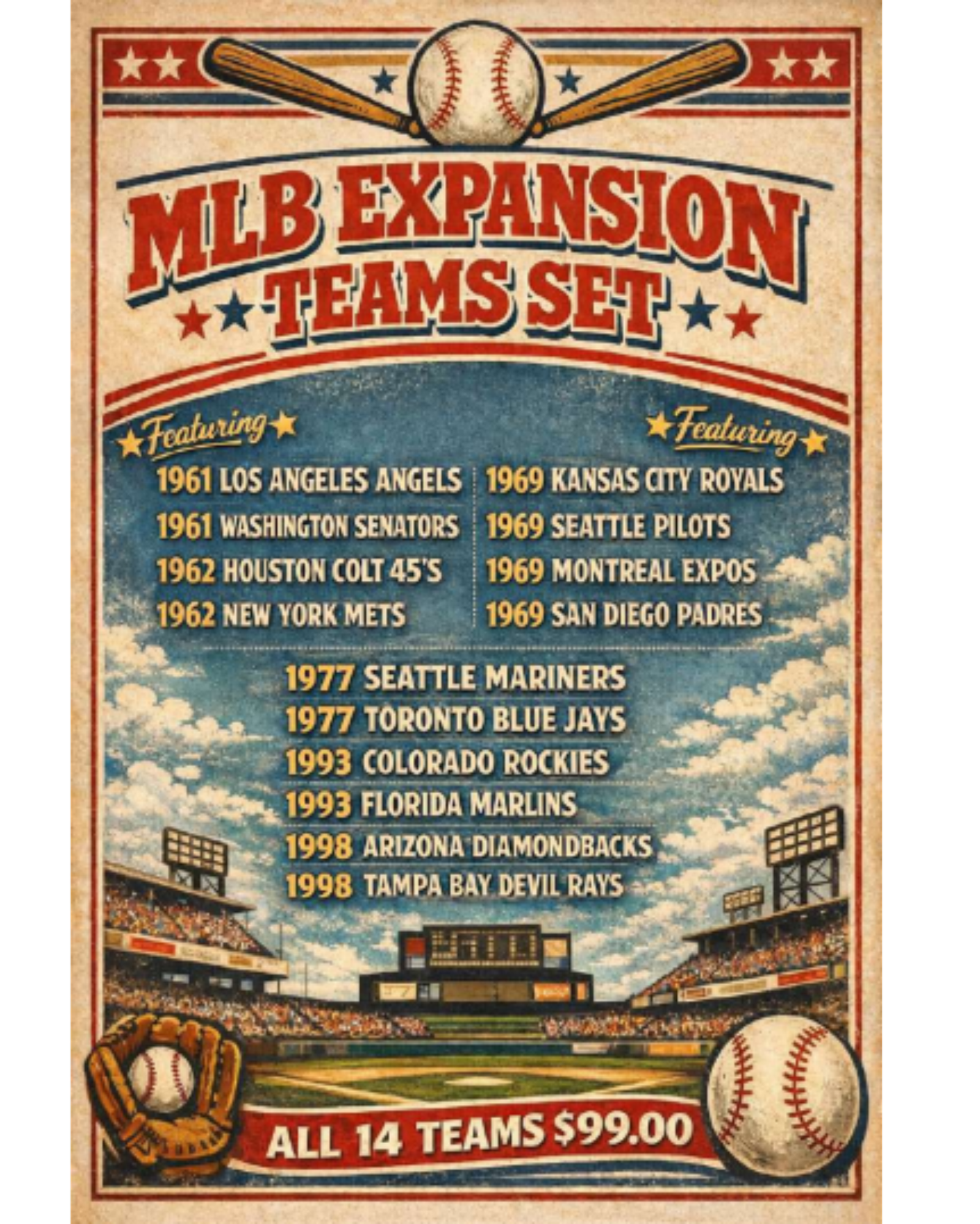 MLB Expansion Teams Set