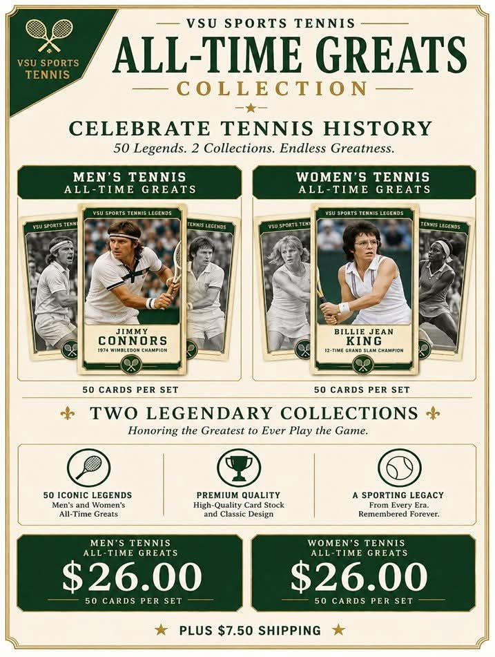 VSU Sports Tennis — All-Time Greats Collection