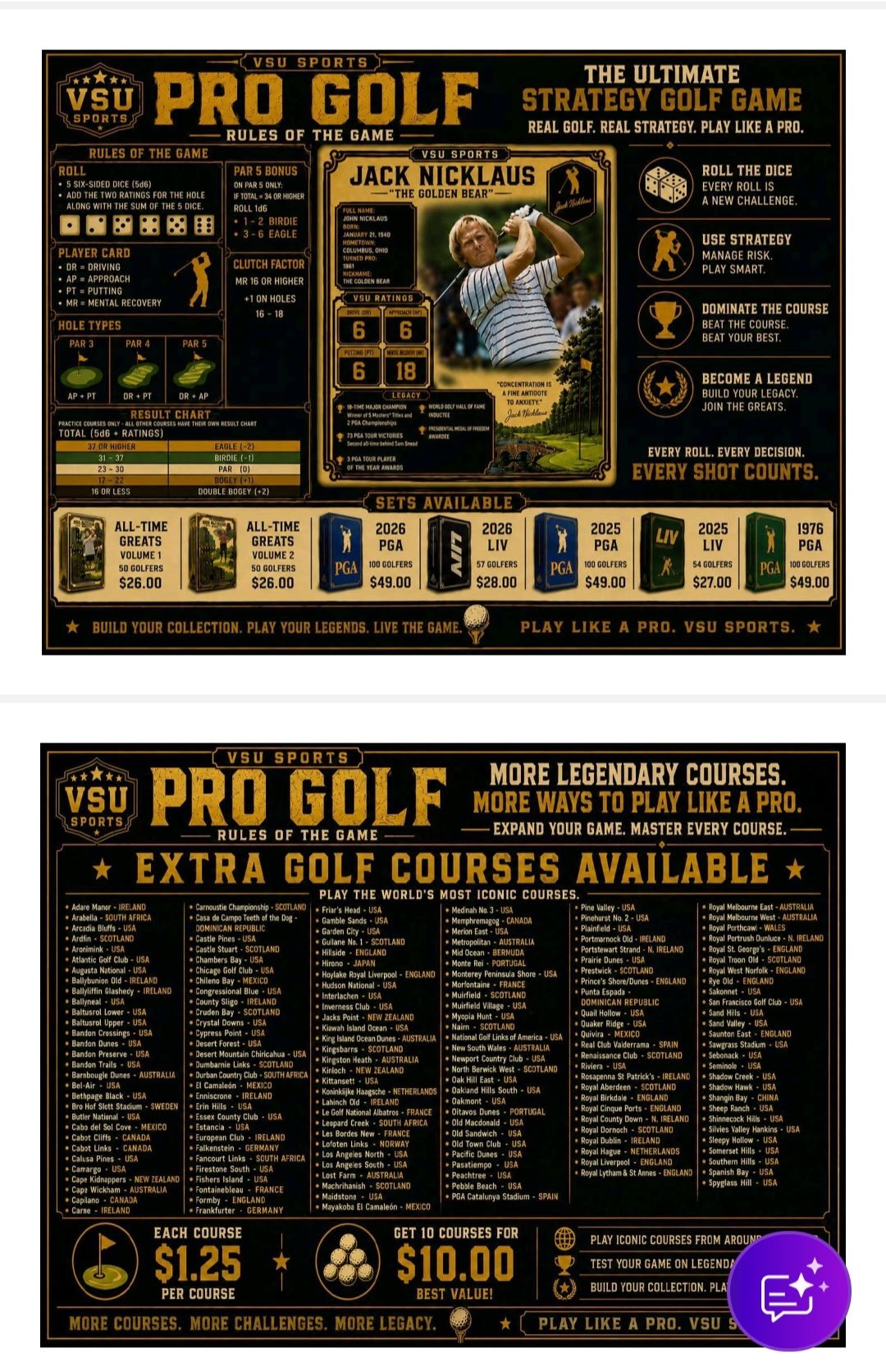 VSU Sports Pro Golf — Ultimate Strategy Golf Game